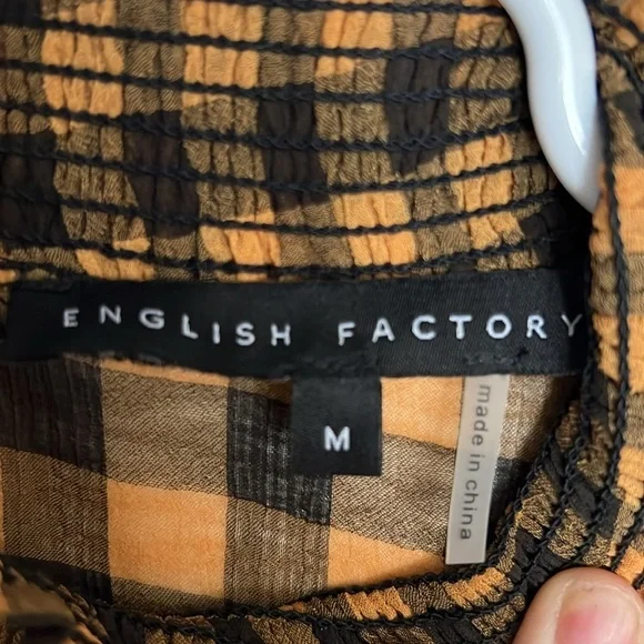 English Factory Checkered top size Medium - Picture 5 of 7